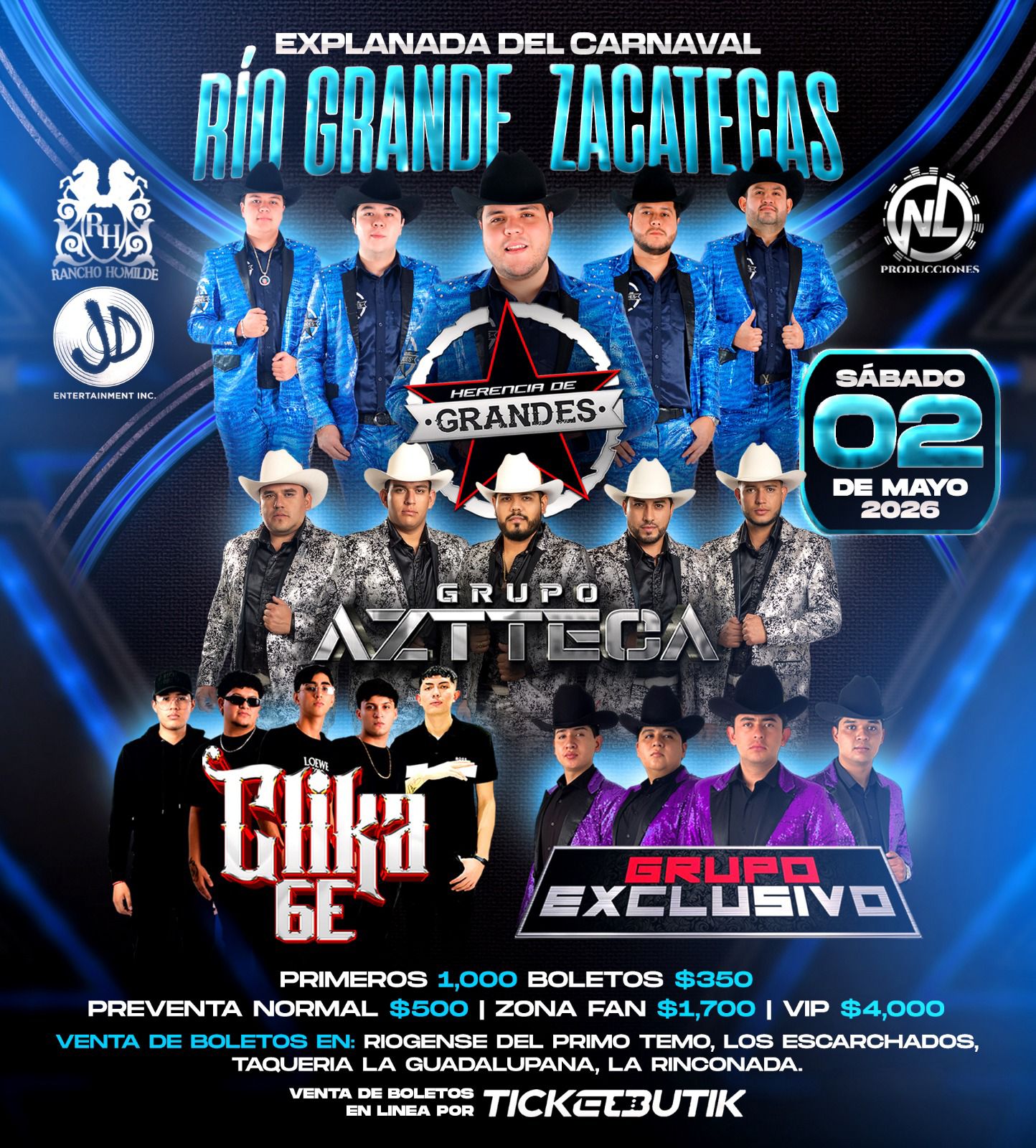 Evento Ticket Butik - HERENCIA DE GRANDES