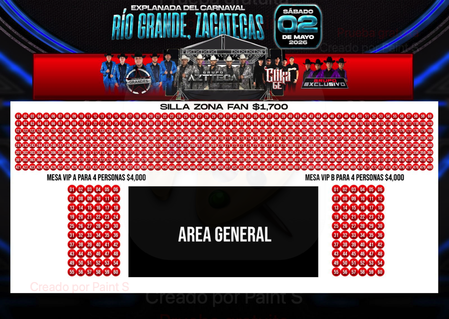 Mapa evento Ticket Butik - HERENCIA DE GRANDES